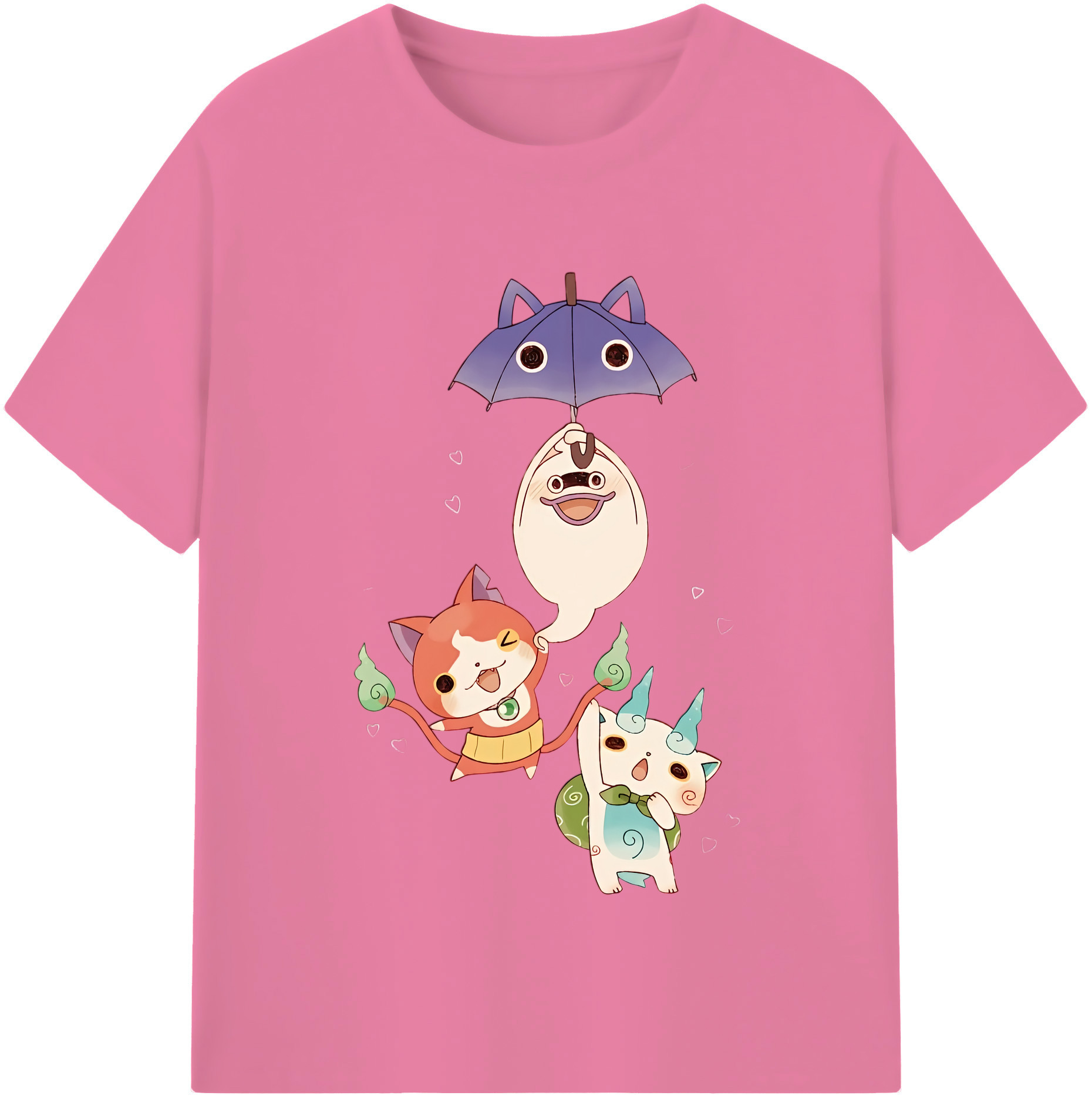 （画像用） 妖怪ウォッチ Yo-kai Watch 綿100％半袖Tシャツ（フロントプリント）